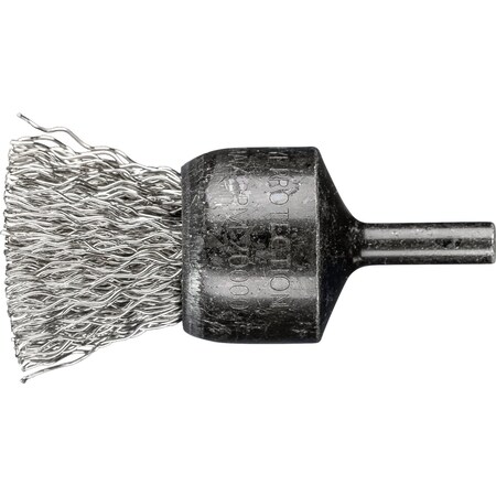 1 PSF Crimped End Brush - .020 SS Wire, 1/4 Shank